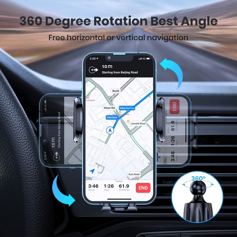 Auto-Handyhalterung mit 360° Rotation